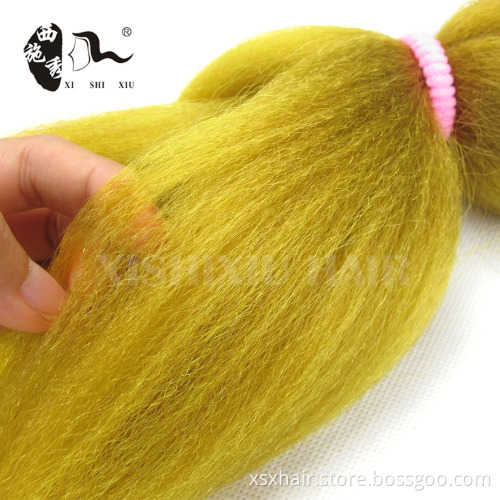 XIHIXIU HAIR colored synthetic braiding/hot pink synthetic braid/red braiding hair